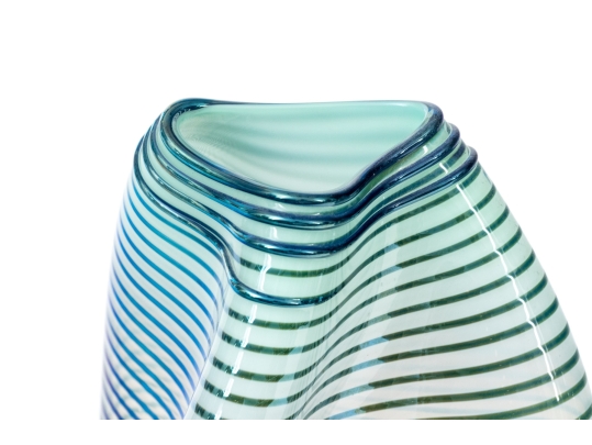 Daniel Read (American [RI], 20th C.) Pair Of Signed Art Glass Vases