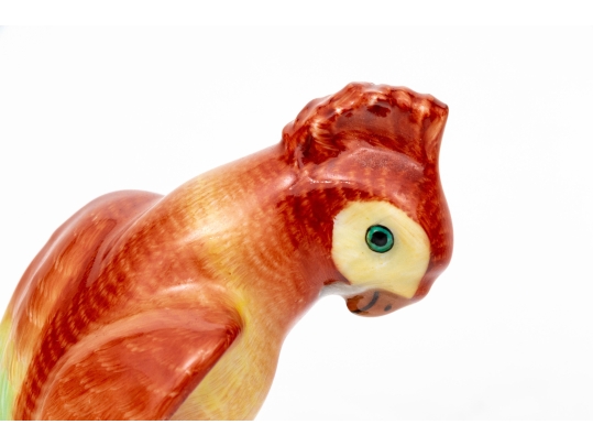 Herend Hungary Hand-Painted Porcelain Cockatoo Figure, 5009