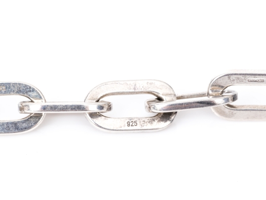 Tiffany & Co. Sterling Silver Stylish Oval Link Bracelet