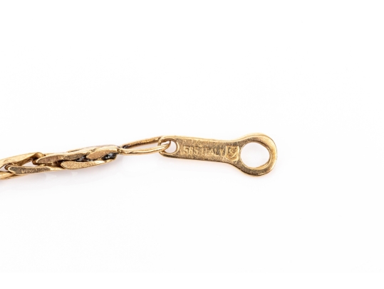 14k Yellow Gold Simple Link Style Bracelet