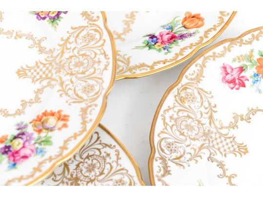 Assembled Set Of Seven Schumann Bavaria Hand-Painted Plates