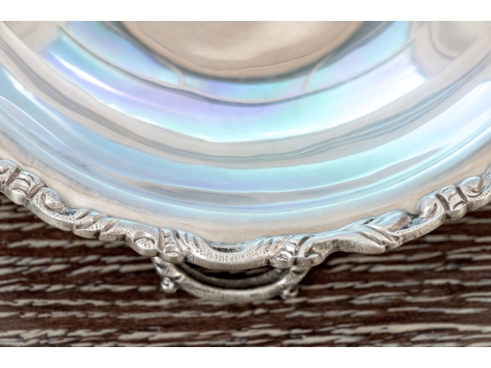 Mexican Sterling Silver Lidded Oval Serving Bowl, 43.6 Ozt.