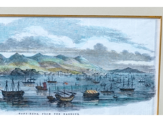 19th Century English School Hand-Colored Engraving, 