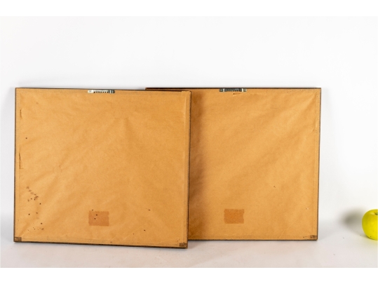 Pair Of Chinese Shan Shui Landscape Paintings On Silk