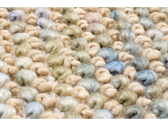 Hand Knotted Grit & Ground Wool, 8' X 5', New