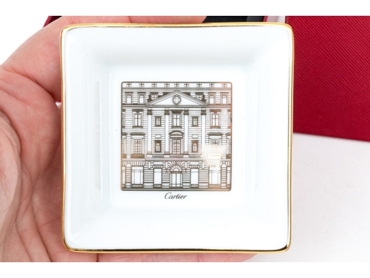 Cartier New York Fifth Avenue Mansion Motif Mini Trinket Tray, With Box