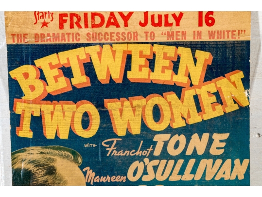 Collection Of Seven 1930's Stamford Theatre Movie Posters And  A 1953 Movie Poster