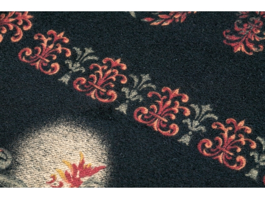 Loro Piana Beautiful Black Cashmere And Suede Edged Throw