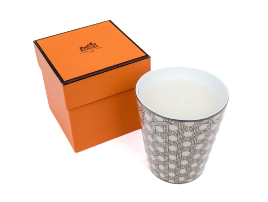Hermes Candle In Porcelain Holder, Boxed
