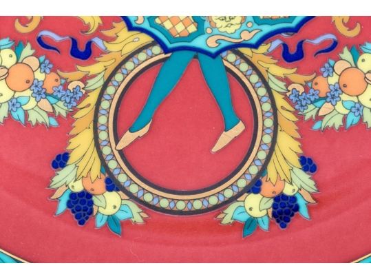 Seventeen Piece Set Of Versace Le Roy Soleil China Serving Wares