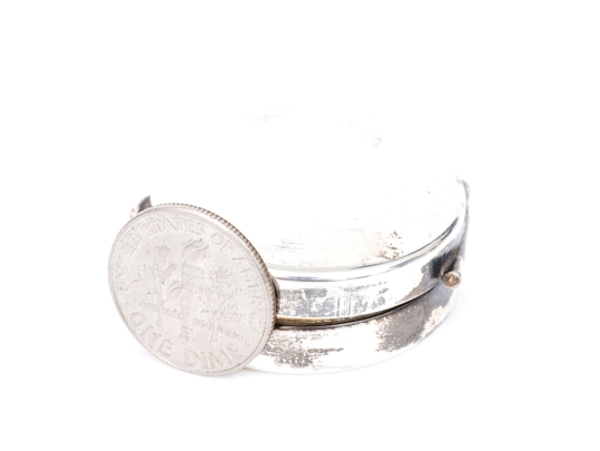 Tiffany & Co. Tiny Sterling Silver Pill Box    .540 Troy Ozs, 