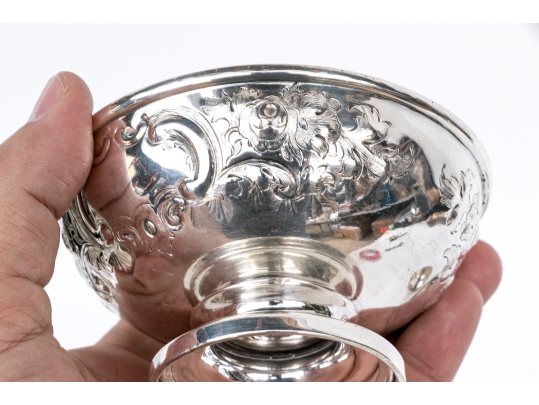 Collection Of Four Silver Plated Footed Bowls
