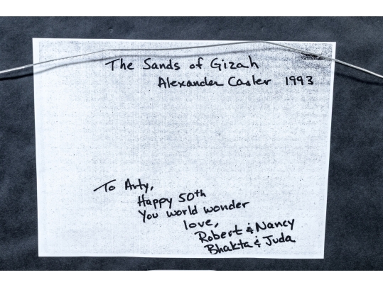 Alexander Casler (20th C.) “The Sands Of Gizah” Photographic Print, 1993