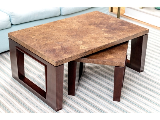 Cocktail Table With Matching Accent Low Table