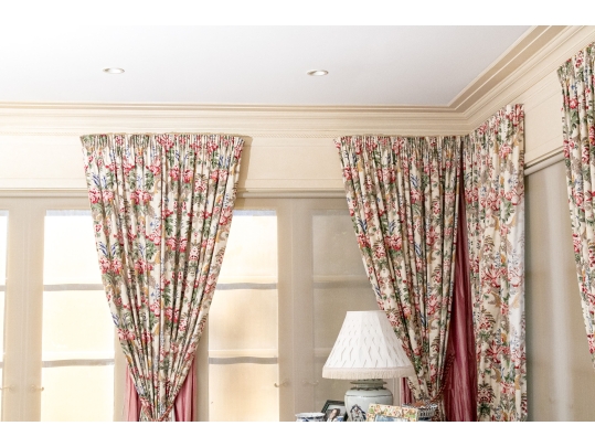 Substantial Group Of Luxurious Custom Curtains And Liners