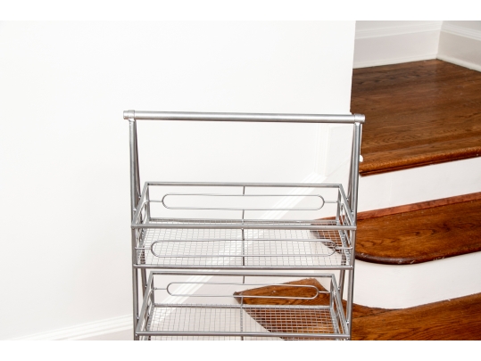 Free Standing Metal Three Tier Basket 