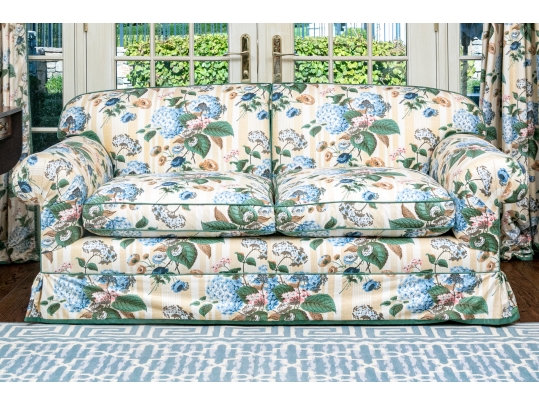 Custom Upholstered Loveseat Sofa