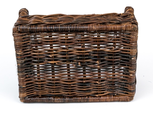 Handsome Wicker Cutlery Caddy Basket