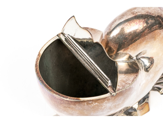 Antique English Victorian Nautilus Spoon Warmer