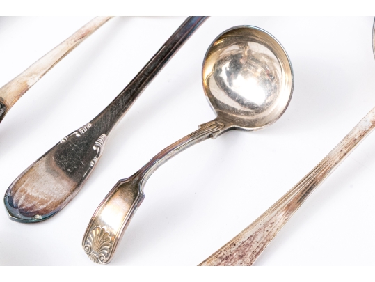 A FIne Group Of Serving Utensils, 18 Pieces
