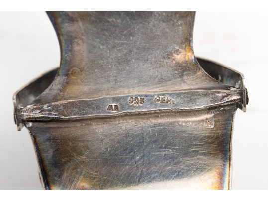 Peru 925 Silver Slipper 4.59 Troy Ozs.