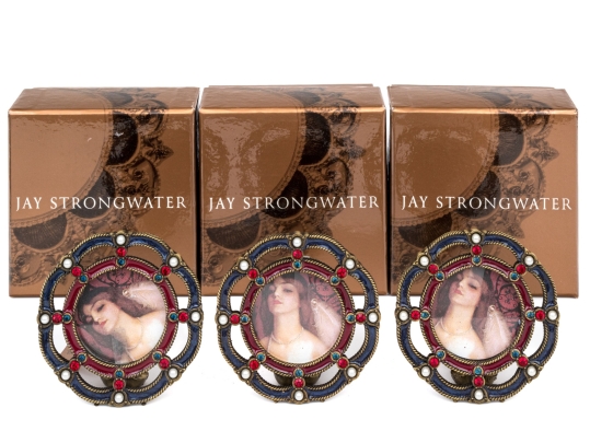 Jay Strongwater Set Of Three 1 3/4