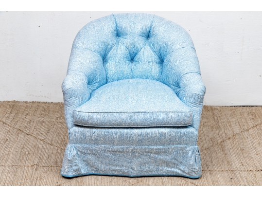 Custom Upholstered Tub Back Armchair