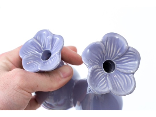 Collection Of Twelve Ceramic Floral Form Bud Vases