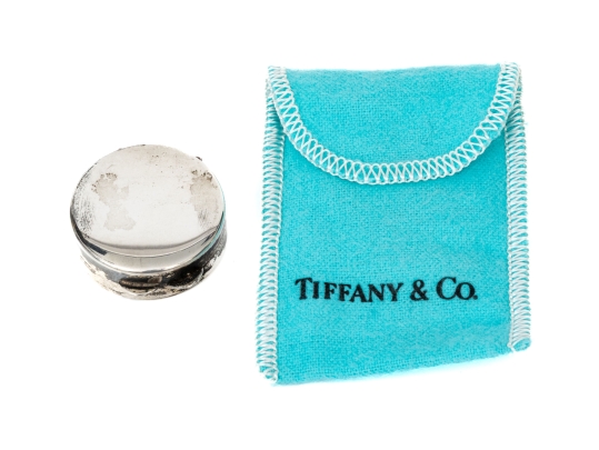 Tiffany & Co. Tiny Sterling Silver Pill Box    .540 Troy Ozs, 