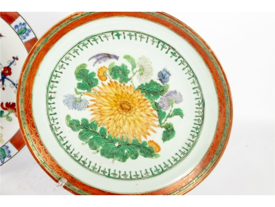 19th Century Hand-Painted Porcelain Plates