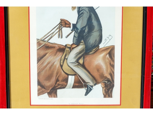 Set Of Six Leslie Matthew Ward (British, 1851-1922) Lithographic Prints