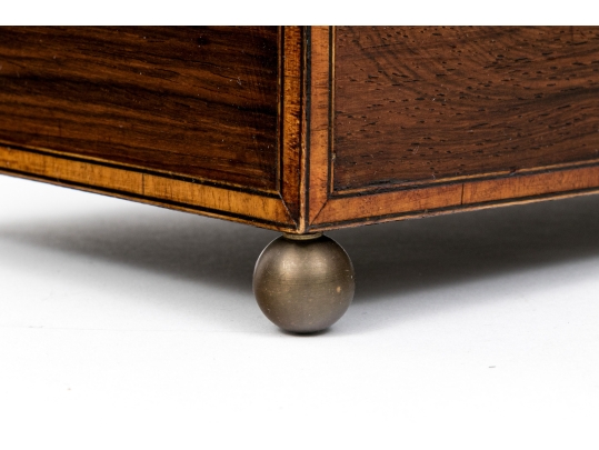 Antique Mahogany Teacaddy, For Restoration. 