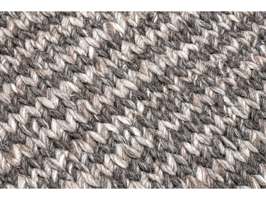 Cable Black & Grey Surya Loomed Wool Carpet, 8'-1