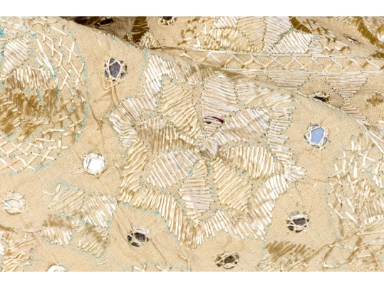 Fabulous Embroidered And Embellished Table Cloth