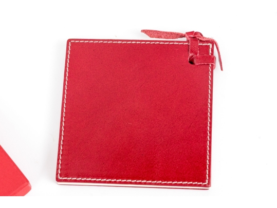 Vintage Hotel Plaza Athenee Paris Leather Covered Notebook, Boxed, New