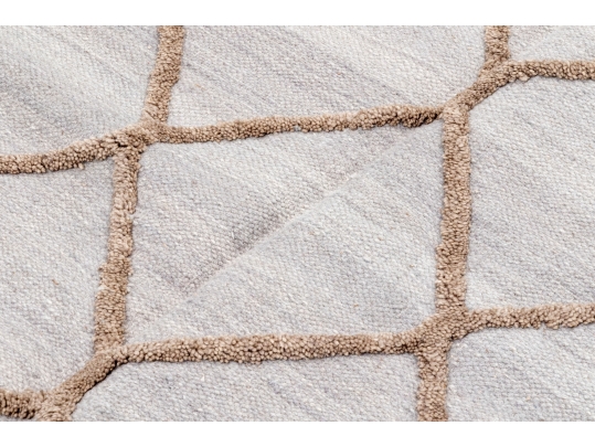 Hand Woven Wool 'Adler' Carpet, 7'-8 1/2