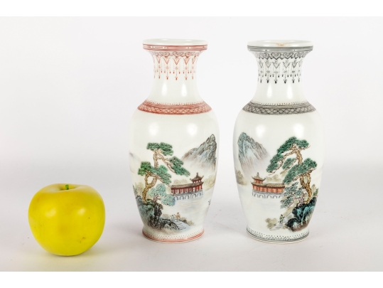 Pair Of Chinese Porcelain Vases