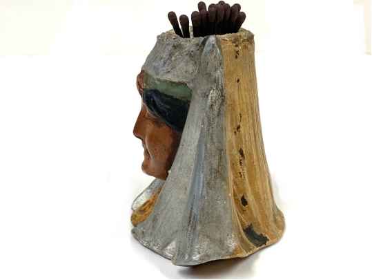 Art Nouveau Figural Match Holder 