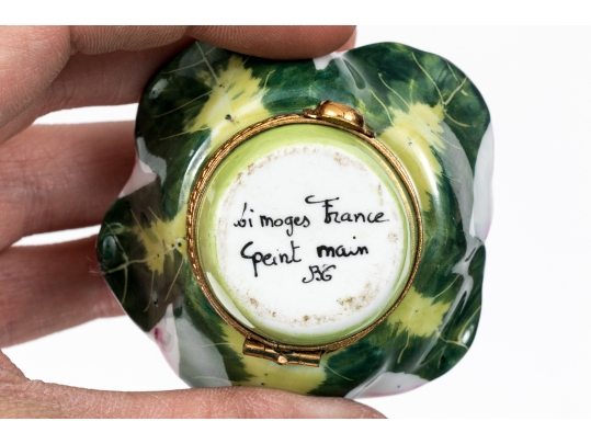 Collection Of Four Hand Painted Limoges Boxes