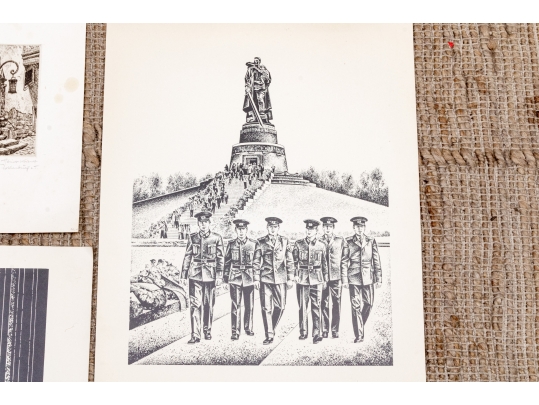 Vintage 1973-74 DDR Portfolio Of Prints Along With A Collection Of Other Prints