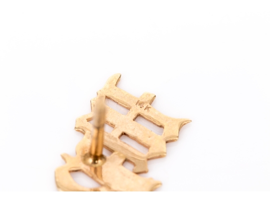 14k Yellow Gold Vintage Initialled 