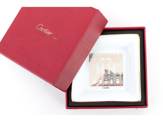 Cartier New York Fifth Avenue Mansion Motif Mini Trinket Tray, With Box