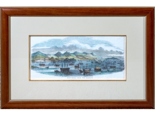 19th Century English School Hand-Colored Engraving, 