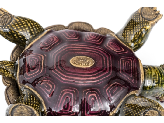 Jay Strongwater Small Turtle Form Box 
