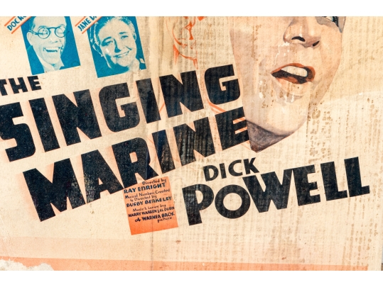 Collection Of Seven 1930's Stamford Theatre Movie Posters And  A 1953 Movie Poster