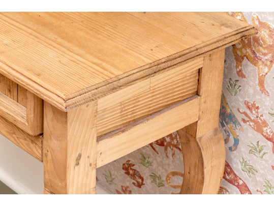 Rustic Pine Hall Console Table