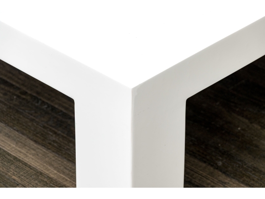 Jonathan Adler White Laquered Cocktail Table