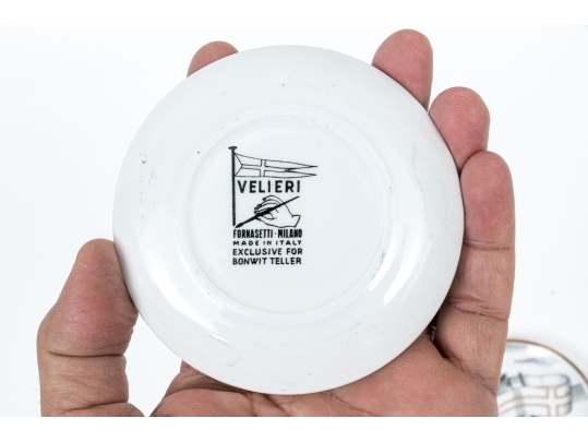 Set Of Six Vintage Fornasetti 