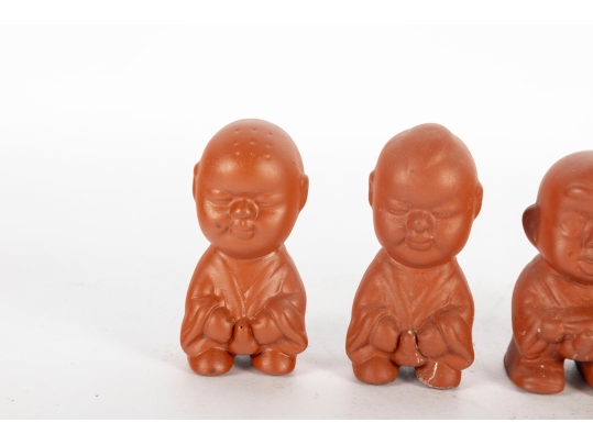 Four Pee-Pee Boy Tea Pets