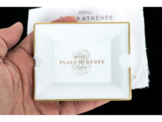 Vintage Royal Limoges Porcelain Hotel Plaza Athenee Paris Ashtray
